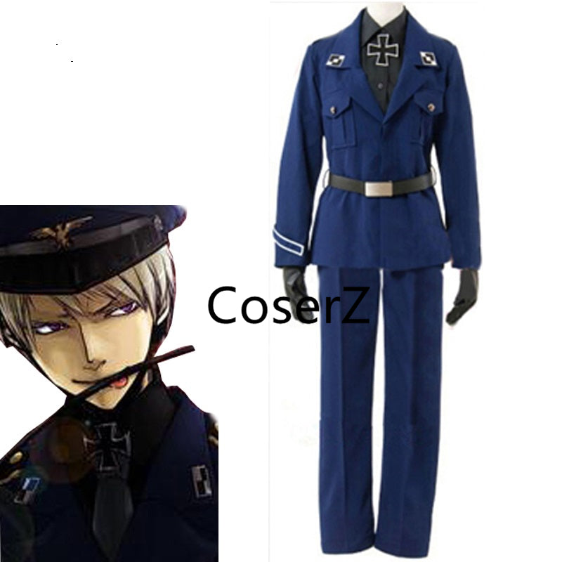 Anime APH Axis Powers Hetalia Prussia Cosplay Costume