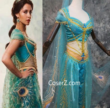 Aladdin 2019 Princess Jasmine Costume Live Action Outfits for Adults