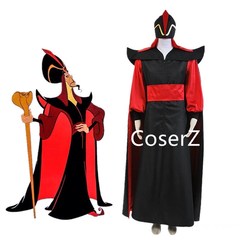 Aladdin Jafar Villain Cosplay Costume Full Outfit