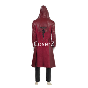 Fullmetal Alchemist Edward Elric Coat Cosplay Costume Leather Trench Coat Only