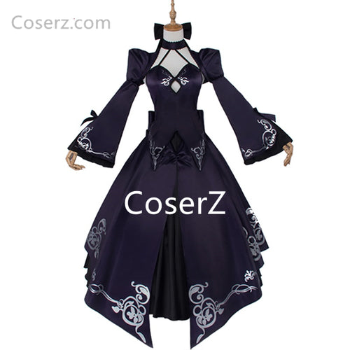 Fate Stay Night Alter Saber Cosplay Costume Fate Zero Sword Costume Black Dress