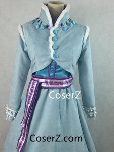 Olaf's Frozen Adventure Short Anna Costume, Anna Dress, Anna Cosplay Costume