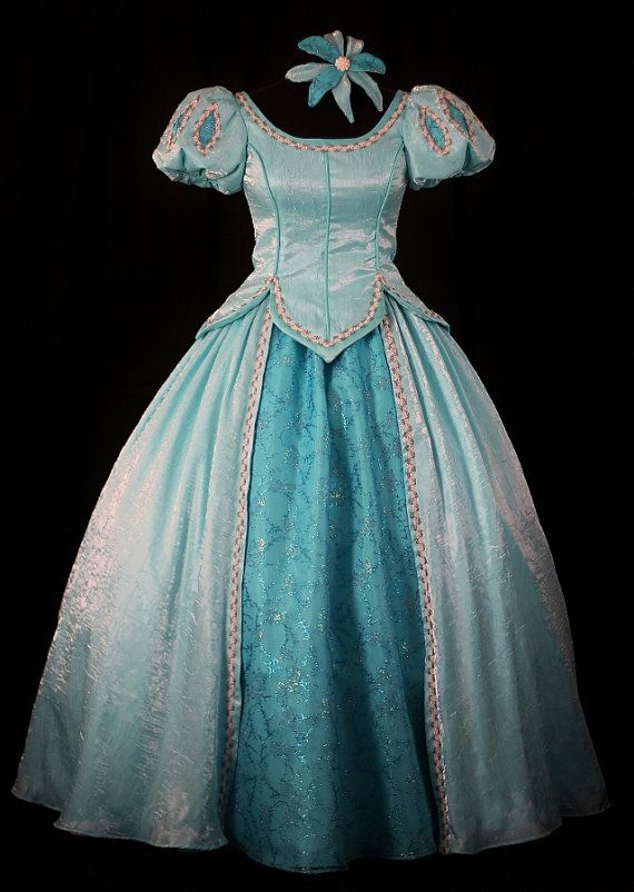 Princess Little Mermaid Green Dress Custom-made Ariel Dress, Princess Ariel Cosplay Costume CoserZ Princess Little Mermaid Green Dress Custom-made Ariel Dress, Princess Ariel Cosplay Costume CoserZ