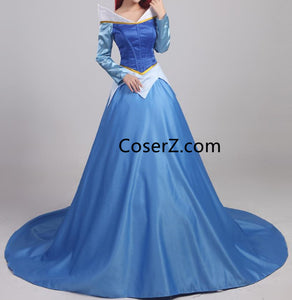 Princess Aurora Blue Dress, Sleeping Beauty Aurora Blue Costume