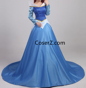 blue dress sleeping beauty Princess Aurora Blue Dress, Sleeping Beauty Aurora Blue Costume – CoserZ