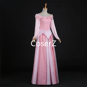 Princess Aurora Dress, Sleeping Beauty Aurora Cosplay Dress Pink