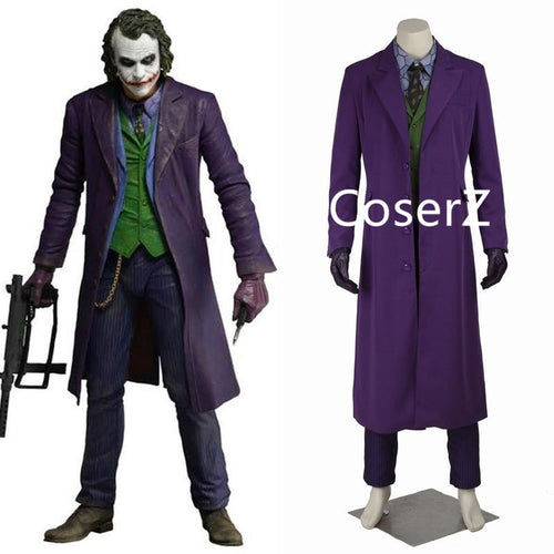 halloween costumes for men joker Jacket Batman The Dark Knight Joker Cosplay costume Carnival Cosplay fancy joker Costume Batman