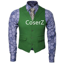 Batman Dark Knight Rise Joker Cosplay Costume Shirt + Green Vest + Tie
