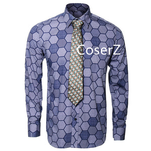 Batman Dark Knight Rise Joker Cosplay Costume Shirt + Green Vest + Tie