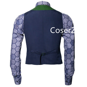 Batman Dark Knight Rise Joker Cosplay Costume Shirt + Green Vest + Tie