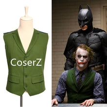 Batman Joker Vest Waistcoat Green Vest Cosplay Costume