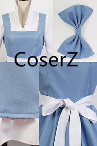 Beauty and The Beast Belle Maid Dress Belle Cosplay Maid Costume