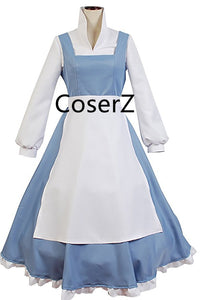 Beauty and The Beast Belle Maid Dress Belle Cosplay Maid Costume CoserZ