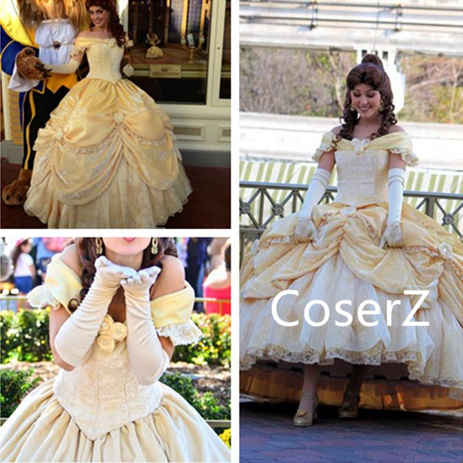 Custom-made Belle Dress, Princess Belle Cosplay Costume