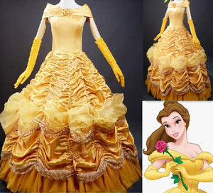 Princess Belle Dress, Belle Cosplay Costume, Belle Costume for Party