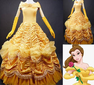 Princess Belle Dress, Belle Cosplay Costume, Belle Costume for Party CoserZ Princess Belle Dress, Belle Cosplay Costume, Belle Costume for Party CoserZ