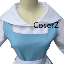 Custom Belle Blue Dress, Beauty and The Beast Princess Belle Cosplay Costume