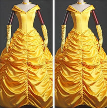 Custom Beauty and the Beast Belle Costume, Belle Dress Halloween Costume Lace up Back