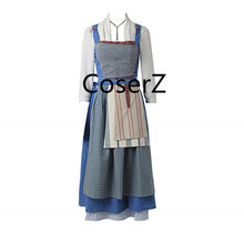 Custom Beauty and the Beast 2017 Belle Daily Dress, Belle Dailey Cosplay Costume for Adult