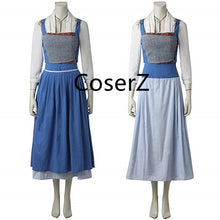 Custom Beauty and the Beast 2017 Belle Daily Dress, Belle Dailey Cosplay Costume for Adult
