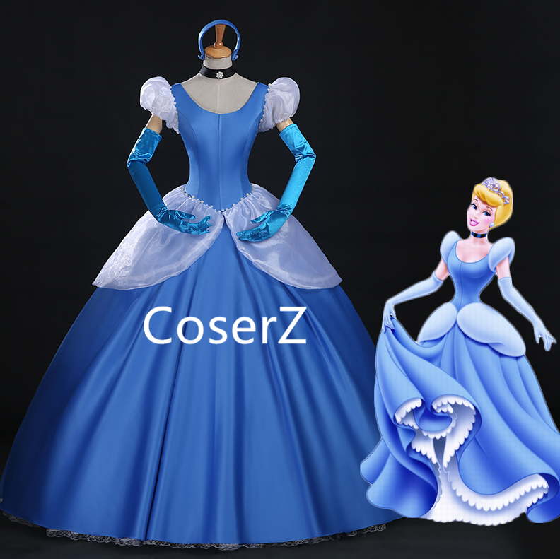 Cinderella Dress, Cinderella Blue Dress, Cinderella Cosplay Costume