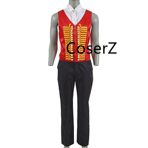 Mens Circus King Stage Performance Suits Halloween Cosplay Costume