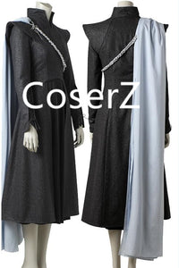 Game of Thrones Season 7 Daenerys Targaryen Cosplay Costume with Cloak