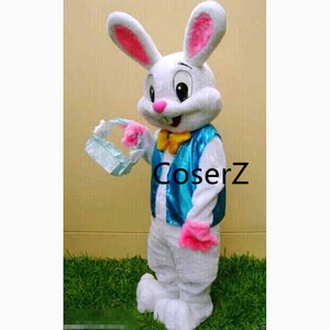 Custom Easter Bunny Mascot Cosplay Costume Bugs Rabbit Hare Easter Mascot for Adult