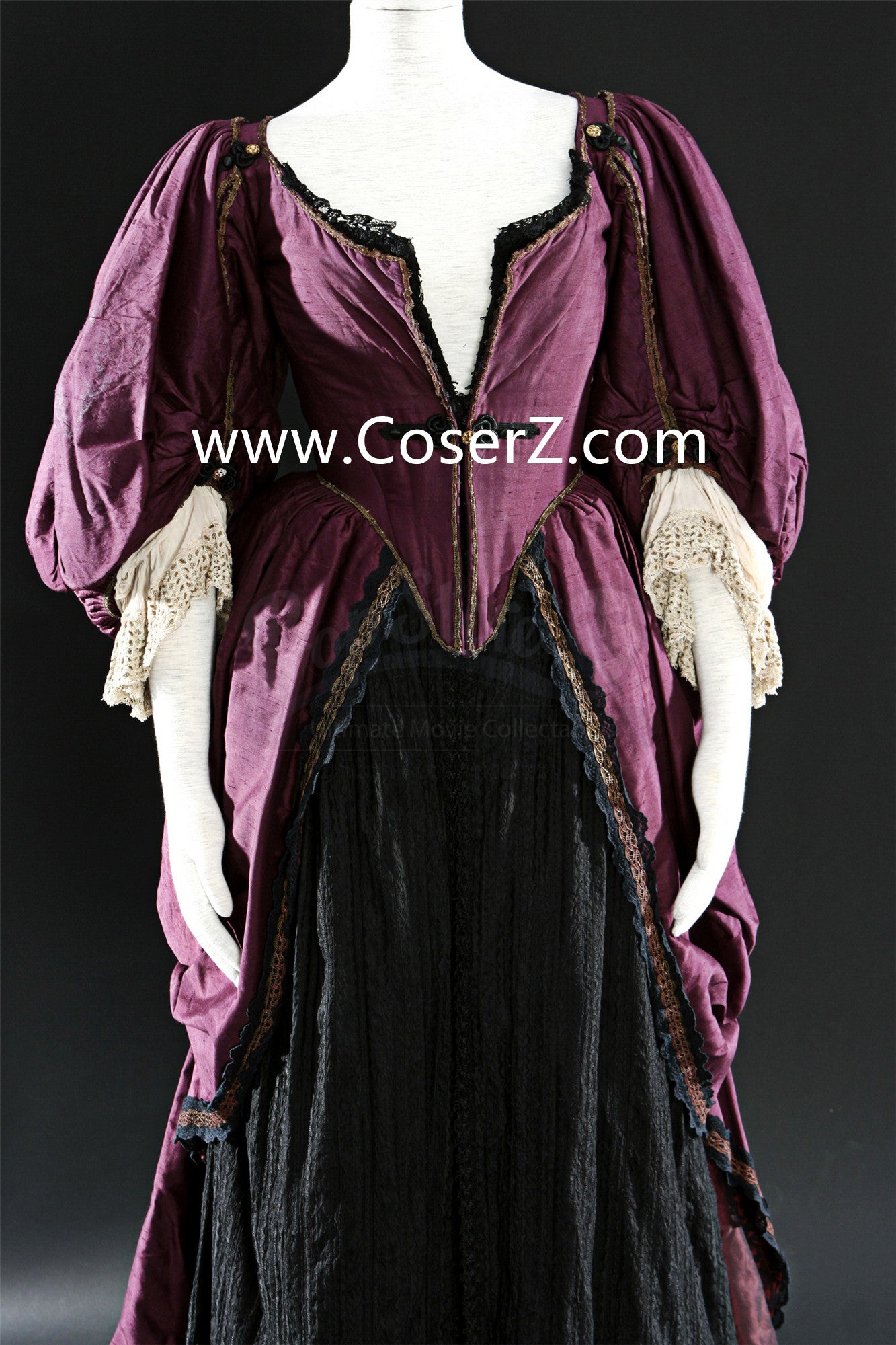 Elizabeth Swann Costume Purple Dress by Keira Knightley from Pirates o – CoserZ Elizabeth Swann Costume Purple Dress by Keira Knightley from Pirates o – CoserZ