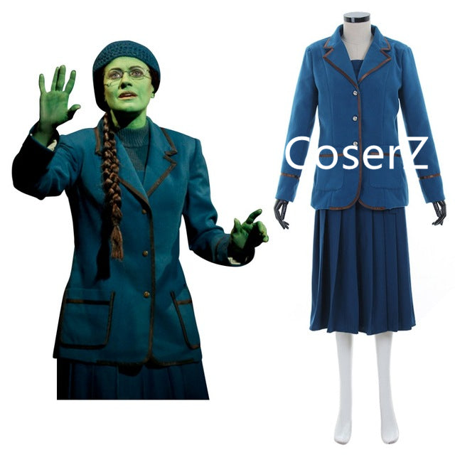 Elphaba Wicked Coslay Costume Adult Cosplay Dress