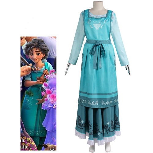 Encanto Julieta Madrigal Costume, Julieta Encanto Dress, Julieta Encanto Outfits