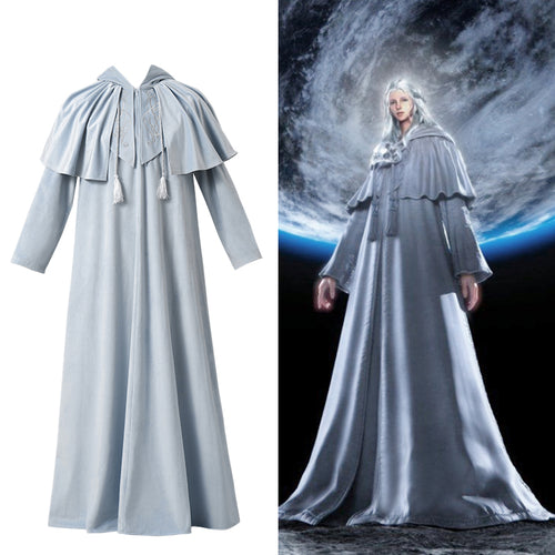 FF14 Final Fantasy XIV Endwalker Venat Hydaelyn Robe Cosplay Costume Grey/Black Outfits