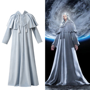 FF14 Final Fantasy XIV Endwalker Venat Hydaelyn Robe Cosplay Costume Grey/Black Outfits