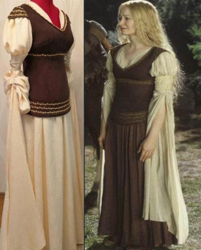 Eowyn Costume As Dernhelm Lotr Costume, Eowyn Shieldmaiden Dress – Coserz