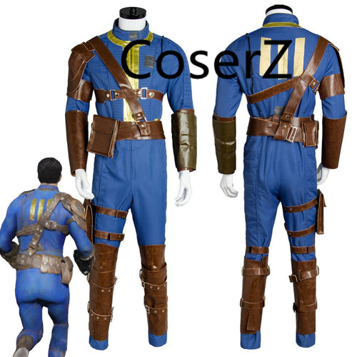 Fallout 4 FO Nate Cosplay Costume Vault #111 Jumpsuit Halloween Party Costume