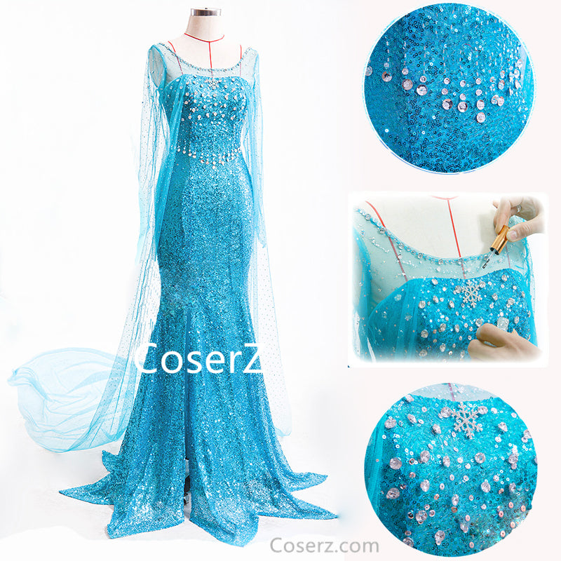 Custom Queen Elsa Dress Elsa Costume CoserZ Custom Queen Elsa Dress Elsa Costume CoserZ