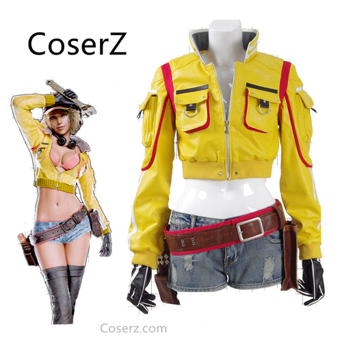 Custom-made Final Fantasy FF15 Cindy Jacket, Cindy Aurum Cosplay Costume