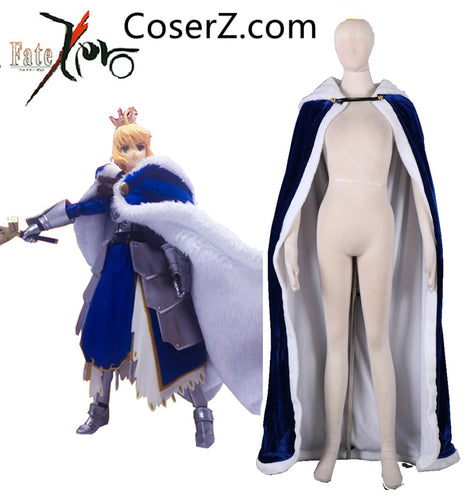 Fate Zero Fate Stay Night Saber The King's Blue Cloak Cape