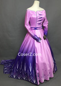 Frozen 2 Act 1 Elsa Costume Elsa Holiday Purple Dress Outfit – CoserZ Frozen 2 Act 1 Elsa Costume Elsa Holiday Purple Dress Outfit – CoserZ