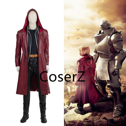 Custom Fullmetal Alchemist Cosplay Costume, Edward Elric Costume Cosplay Costume+Boots