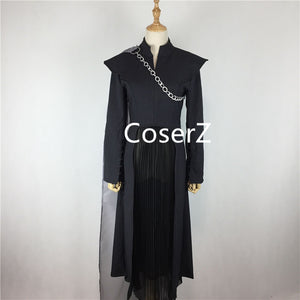 Game of Thrones Season 7 Daenerys Targaryen Cosplay Costume Adult Mother of Dragons Halloween Dress