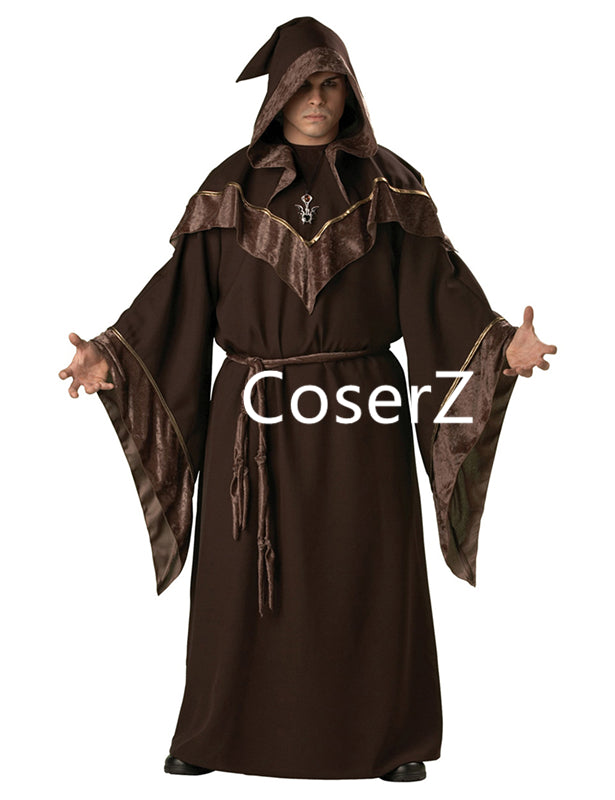 Gothic Wizard Costume European Religious Priest Cosplay Costume