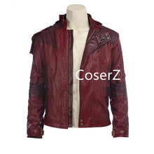 Star Lord Leather Jacket short Cosplay Halloween Costume, Guardians of the Galaxy 2 Star Lord Costume