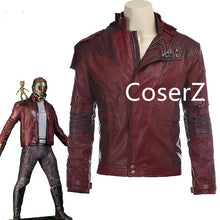 Star Lord Leather Jacket short Cosplay Halloween Costume, Guardians of the Galaxy 2 Star Lord Costume
