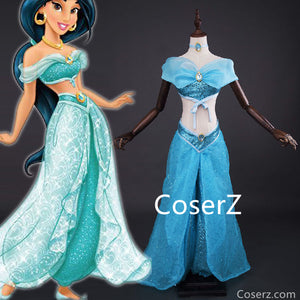 Aladdin Lamp Princess Jasmine costume, Jasmine Dress – CoserZ Aladdin Lamp Princess Jasmine costume, Jasmine Dress – CoserZ