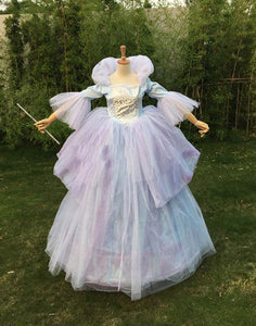 Cinderella Fairy Godmother Costume, Fairy Godmother Dress for Adult