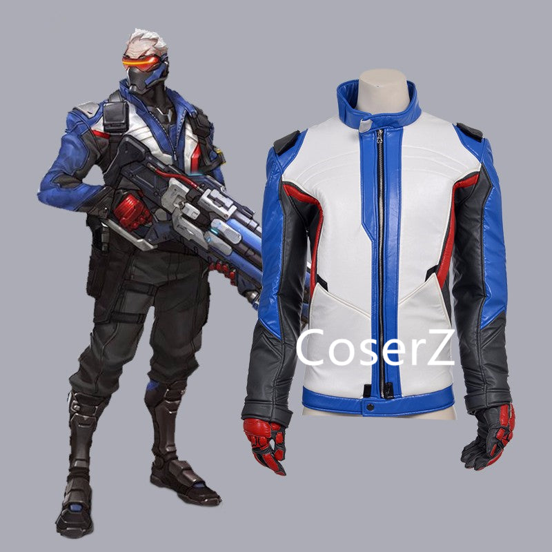 Game Overwatch Soldier 76 Costume Soldier 76 Jacket