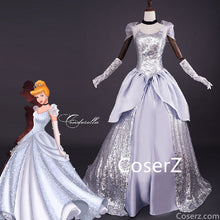 Custom Made Cinderella Silver Dress, Cinderella Dress