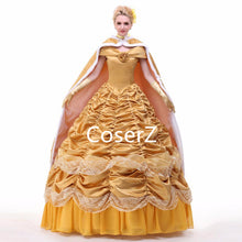Custom-made Princess Belle Dress with Cape, Princess Belle Cosplay with Cape