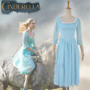 Cinderella 2015 Casual Dress Cosplay Costume, Cinderella Casual Dress